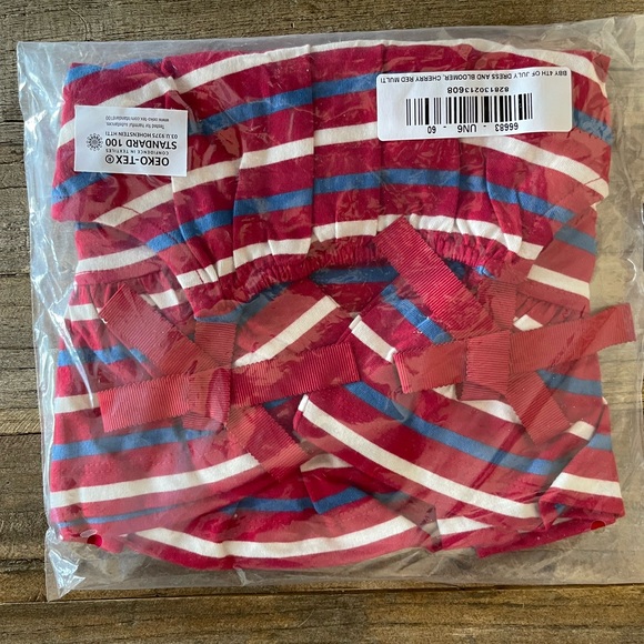 Hanna Baby Dress & Bloomer Patriotic colors, ship next biz day - Picture 2 of 3